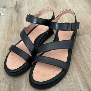 Cole Haan Mirabelle black leather strappy sandal size 7